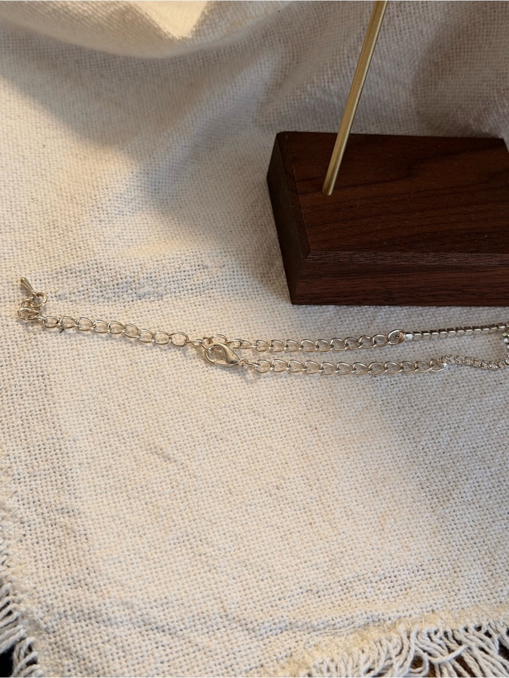 Crystal Drop Earrings and Necklace Set CZ - Prom Jewelry - Picture 6 of 6